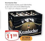 bier Angebote von Krombacher bei GLOBUS Saarlouis für 11,99 €