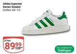 Superstar Damen-Sneaker im Angebot bei GLOBUS in Saarbrücken Superstar Damen-Sneaker Angebote von Adidas bei GLOBUS Saarbrücken für 89,99 €