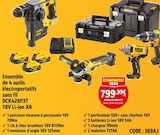 Ensemble de 4 outils électroportatifs sans fil DCK428P3T 18V Li-ion XR - DEWALT en promo chez Screwfix Amiens à 799,99 €