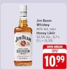 Whiskey oder Honey Likör Angebote von Jim Beam bei EDEKA Friedrichshafen für 10,99 €