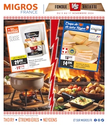 Catalogue Migros France "FONDUE VS RACLETTE" à Annemasse et alentours, 8 pages, 05/11/2024 - 17/11/2024