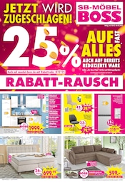 SB Möbel Boss Prospekt für Geseke: "RABATT-RAUSCH", 4 Seiten, 28.02.2026 - 06.03.2026