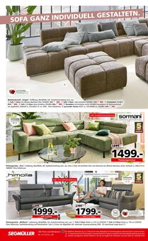 Sofa im Segmüller Prospekt "WOHNEN & WOHLFÜHLEN IN DER WEIHNACHTSZEIT" mit 32 Seiten (Fürth)