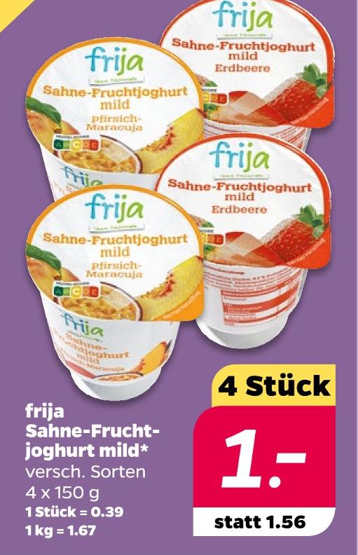 Sahne-Fruchtjoghurt mild