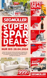 Aktueller Segmüller Möbel & Einrichtung Prospekt in Hallstadt und Umgebung, "SuperSparDeals" mit 8 Seiten, 06.04.2024 - 28.04.2024