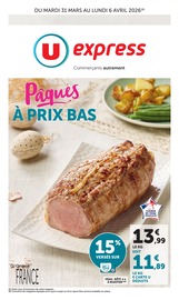 Prospectus Supermarchés U Express en cours à Canet et alentours, "U Express", 16 pages, 31/03/2026 - 06/04/2026 Catalogue Supermarchés U Express en cours à Canet et alentours, "U Express", 16 pages, 31/03/2026 - 06/04/2026