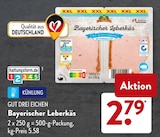Bayerischer Leberkäse von Gut Drei Eichen im aktuellen ALDI SÜD Prospekt für 2,79 €