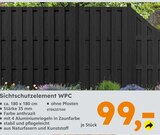 Aktuelles Sichtschutzelement WPC Angebot bei Globus-Baumarkt in Darmstadt ab 99,00 €
