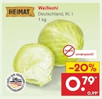 Weißkohl Angebote von Heimat bei Netto Marken-Discount Hildesheim für 0,79 €