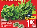 Rucola, Feld-, Pflücksalat oder Blattspinat von EDEKA Bio im aktuellen EDEKA Prospekt