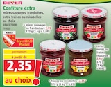 Confiture Extra mûres sauvages ou framboises - BEYER dans le catalogue Norma