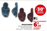 Mules Femme en promo chez Hyper U Draguignan à 6,23 €