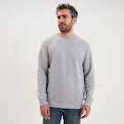 Sweat molleton col rond gris clair homme en promo chez La Halle Sweat molleton col rond gris clair homme dans le catalogue La Halle