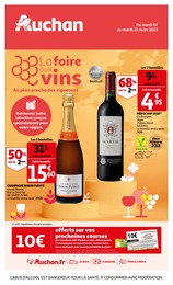 Prospectus Auchan Hypermarché, "La foire aux vins",  pages, 07/03/2023 - 21/03/2023
