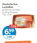 Lachsfilet von Deutsche See im aktuellen V-Markt Prospekt für 6,99 €