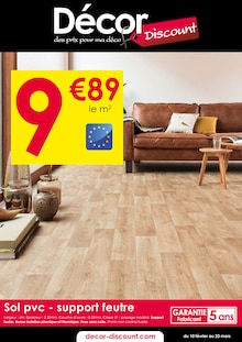 Prospectus Décor Discount de la semaine "Décor Discount des prix pour ma déco" avec 1 pages, valide du 10/02/2025 au 23/03/2025 pour Voglans et alentours