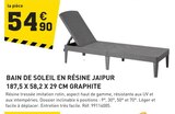 Promo Bain de soleil en résine Jaipur à 54,90 € dans le catalogue Tout Faire à Marcellaz-Albanais