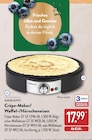 Crêpe-Maker/Waffel-/Hörncheneisen von AMBIANO im aktuellen ALDI Nord Prospekt für 17,99 €