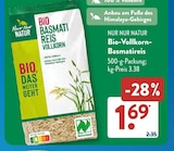 Aktuelles Bio-Vollkorn-Basmatireis Angebot bei ALDI SÜD in Duisburg ab 1,69 €