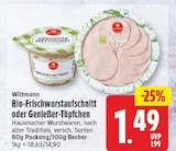 Bio-Frischwurstaufschnitt von Wiltmann für 1,49 € bei EDEKA im Angebot Bio-Frischwurstaufschnitt von Wiltmann im aktuellen EDEKA Prospekt