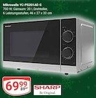 Mikrowelle YC-PS201AE-S Angebote von Sharp bei GLOBUS Wiesbaden für 69,99 €