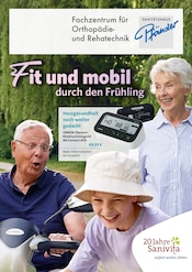 Blutdruckmessgerät im Sanitätshaus Pfänder GmbH & Co. KG Prospekt in Freiburg Aktueller Sanitätshaus Pfänder GmbH & Co. KG Prospekt mit Blutdruckmessgerät, "Fit und mobil durch den Frühling", Seite 1