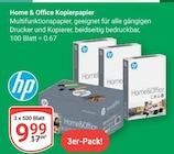 Home & Office Kopierpapier Angebote von HP bei GLOBUS Duisburg für 9,99 €