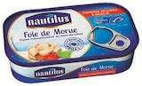 Foie de morue au poivre et au laurier - Nautilus - Super U à Valence Foie de morue au poivre et au laurier - Nautilus en promo chez Super U Valence à 3,64 €