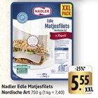 Edle Matjesfilets Nordische Art Angebote von Nadler bei EDEKA Saarbrücken für 5,55 €