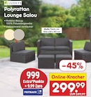 Polyrattan Lounge Salou im Netto Marken-Discount Prospekt Polyrattan Lounge Salou von Juskys im aktuellen Netto Marken-Discount Prospekt für 299,99 €