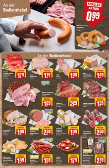 Wurst im aktuellen REWE Prospekt (Mönchengladbach) Wurst im REWE Prospekt "Dein Markt" mit 30 Seiten (Mönchengladbach)