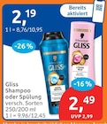 budni - Gliss Shampoo Angebot im Prospekt Gliss Shampoo bei budni im Prospekt "" für 2,19 €