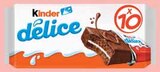 Gâteau cacao fourré au lait - KINDER DÉLICE - Intermarché à Poitiers Gâteau cacao fourré au lait - KINDER DÉLICE en promo chez Intermarché Poitiers à 2,21 €