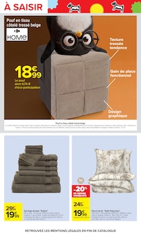 Promotion Literie dans le prospectus Carrefour, valable du 29/09/2026 au 12/10/2026 Promo Literie dans le catalogue Carrefour du moment à la page 60