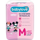 Schwimmwindeln Disney Gr. Medium (7-11 kg) Angebote von babylove bei dm-drogerie markt Bremerhaven für 3,75 €