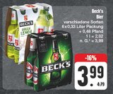 Bier im Angebot bei EDEKA in Bad Friedrichshall Bier Angebote von Beck's bei EDEKA Bad Friedrichshall für 3,99 €