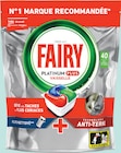 Tablettes lave-vaisselle tout en 1 Platinum Plus Original X40(b) - Fairy en promo chez Intermarché Hyper Grenoble à 6,95 €