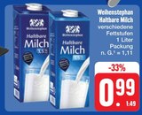 Haltbare Milch Angebote von Weihenstephan bei E center Coburg für 0,99 €