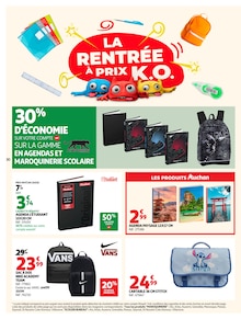 Promotion Papeterie dans le prospectus Auchan Hypermarché, valable du 07/07/2026 au 19/07/2026 Promo Papeterie dans le catalogue Auchan Hypermarché du moment à la page 30