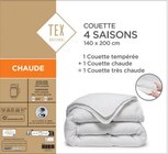 Couette "4 saisons" - TEX HOME en promo chez Carrefour Bezons à 22,49 €