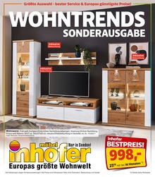 Möbel Inhofer Prospekt für Neu-Ulm mit 22 Seiten Möbel Inhofer Prospekt für Neu-Ulm: "WOHNTRENDS SONDERAUSGABE", 22 Seiten, 27.06.2022 - 16.07.2022