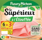 Jambon le supérieur à l'étouffée conservation sans nitrite - FLEURY MICHON à 3,19 € dans le catalogue Intermarché Super