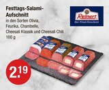 Aufschnitt im V-Markt Prospekt Festtags-Salami-Aufschnitt Olivia von Reinert im aktuellen V-Markt Prospekt für 2,19 €
