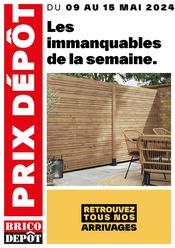 Catalogue Bricolage Brico Dépôt en cours à Soirans et alentours, "Les immanquables de la semaine", 1 page, 09/05/2024 - 15/05/2024