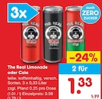 Aktuelle Cola Angebote bei Netto Marken-Discount in Pirna Aktuelles The Real Limonade Angebot bei Netto Marken-Discount in Pirna ab 0,59 €