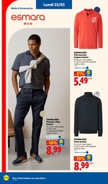 Prix et réduction Sweat Homme dans le prospectus Lidl en cours Offre Sweat Homme dans le catalogue Lidl du moment à la page 52