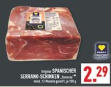 Original SPANISCHER SERRANO-SCHINKEN "Reserva" Angebote von EDEKA Herzstücke bei Marktkauf Gelsenkirchen für 2,29 €