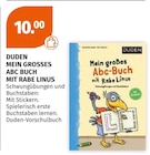 MEIN GROSSES ABC BUCH MIT RABE LINUS im Angebot bei Müller in Amberg MEIN GROSSES ABC BUCH MIT RABE LINUS Angebote von DUDEN bei Müller Amberg für 10,00 €