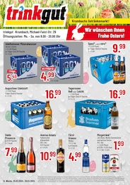 Aktueller Trinkgut Getränkemärkte Prospekt für Thannhausen: Wir wünschen Ihnen frohe Ostern! mit 4} Seiten, 25.03.2024 - 30.03.2024
