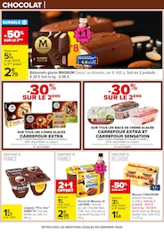 Prix et réduction Toblerone dans le prospectus Carrefour en cours Offre Toblerone dans le catalogue Carrefour du moment à la page 22